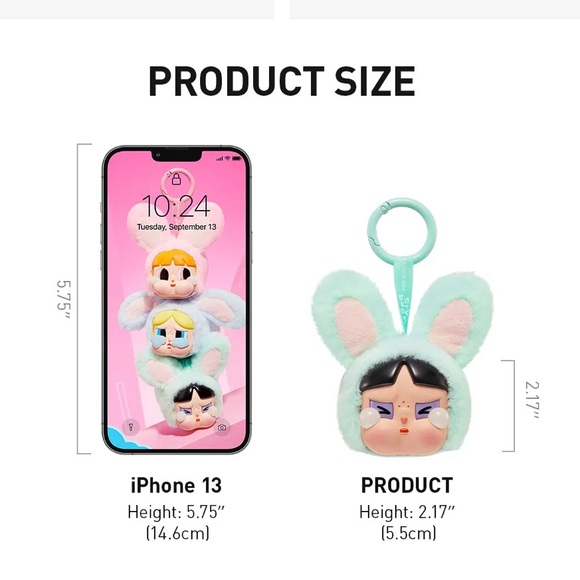 Popmart The Powerpuff Girl Vinyl Plush- Bubbles - Picture 4 of 8